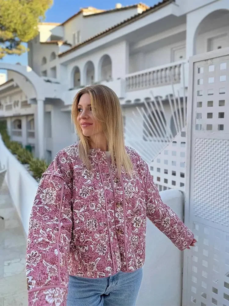 Alessia - manteau d'été à imprimé floral