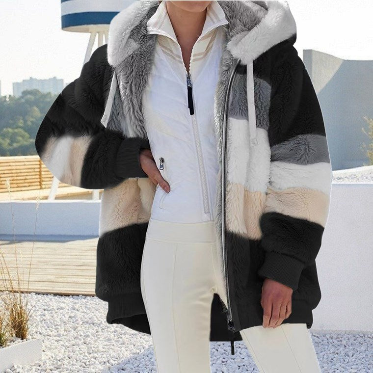 Veda - Manteau de fourrure chaud et élégant pour femme