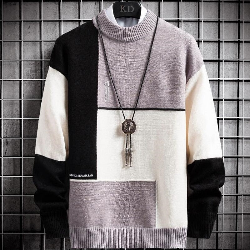 Felix Patchwork Pullover - Pull chaud et à la mode