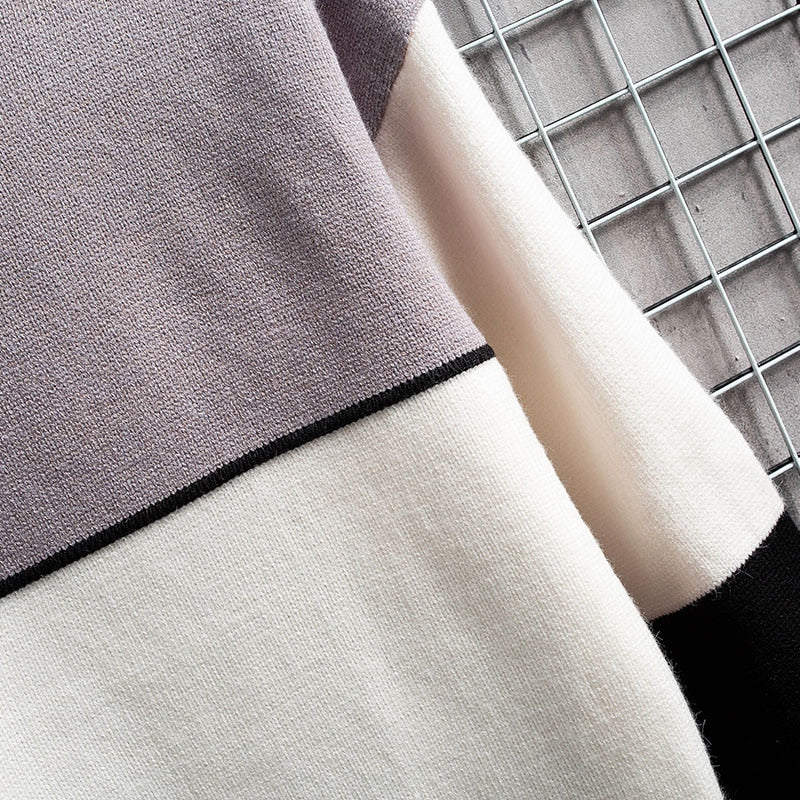 Felix Patchwork Pullover - Pull chaud et à la mode