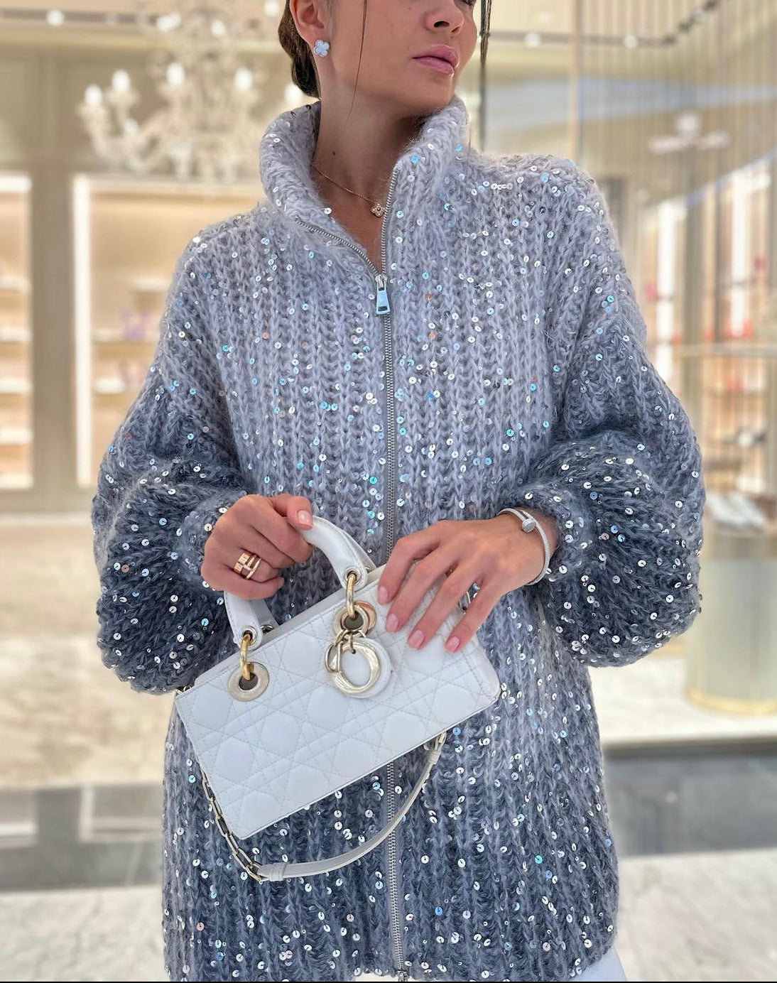 Alix - Pull à paillettes élégant et confortable
