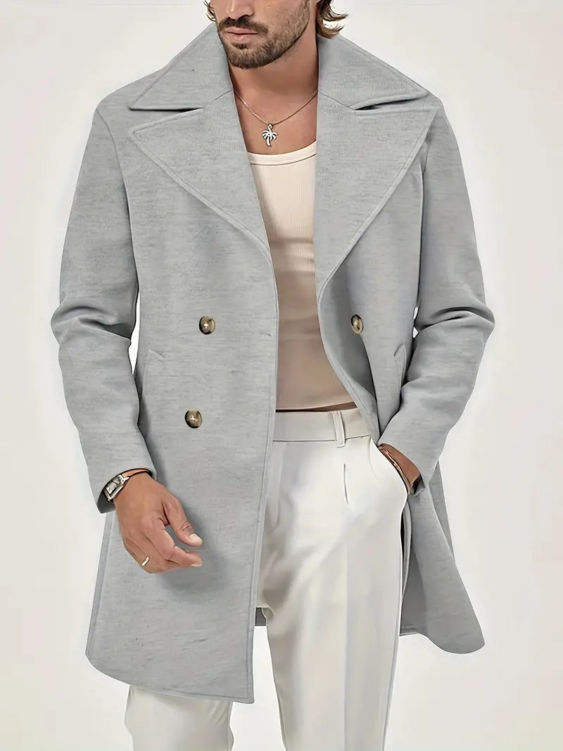 Cyprien | Manteau Homme Double Boutonnage à Col Revers