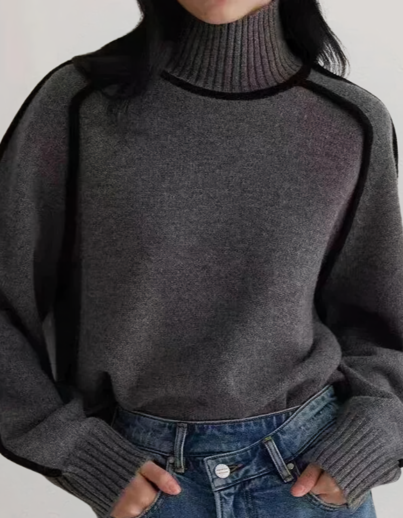 Violette - Pull en tricot à motifs colorés