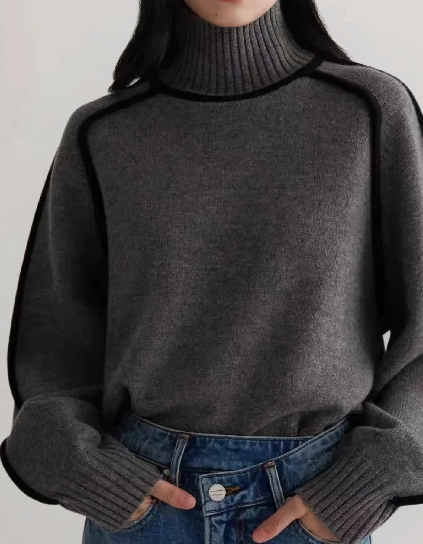 Violette - Pull en tricot à motifs colorés