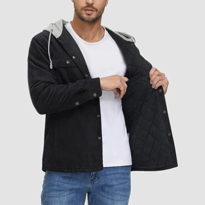 Gideon - Veste doublée matelassée avec capuche