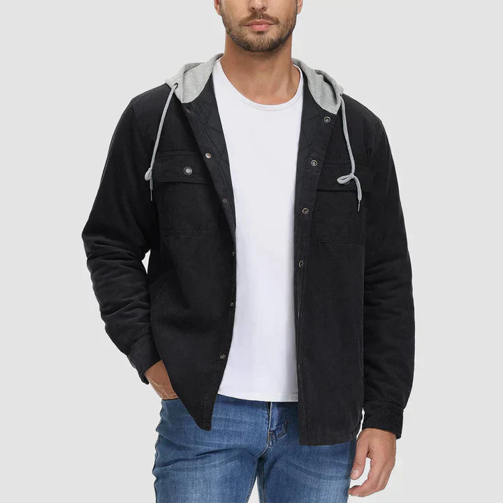 Gideon - Veste doublée matelassée avec capuche