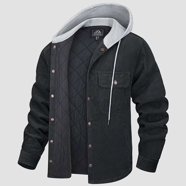 Gideon - Veste doublée matelassée avec capuche