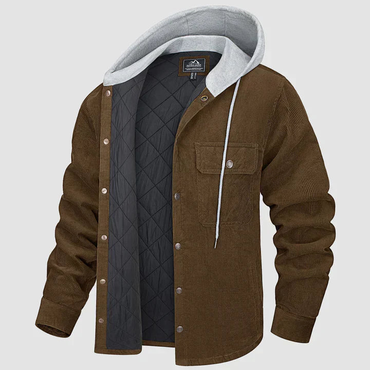 Gideon - Veste doublée matelassée avec capuche