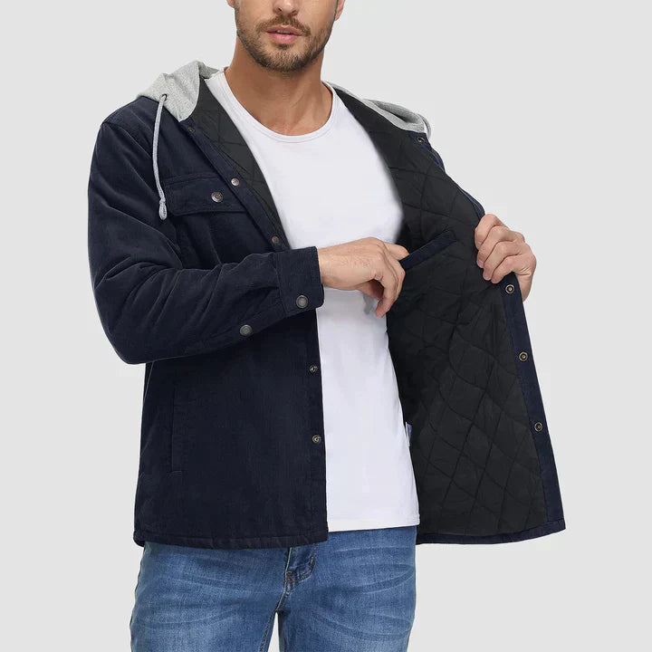 Gideon - Veste doublée matelassée avec capuche