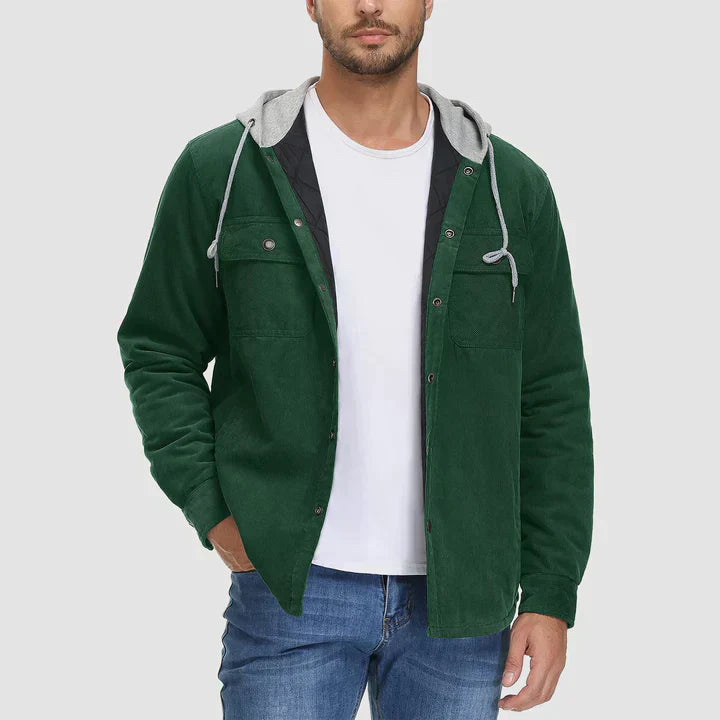 Gideon - Veste doublée matelassée avec capuche