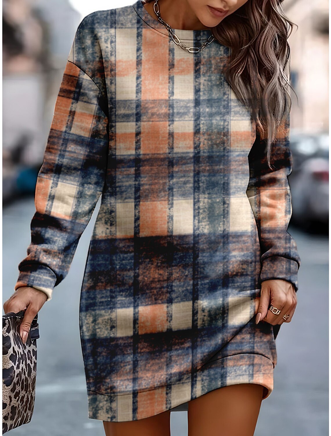 Robe en tricot patchwork confortable - Unique - Projet Paris - Douce et originale