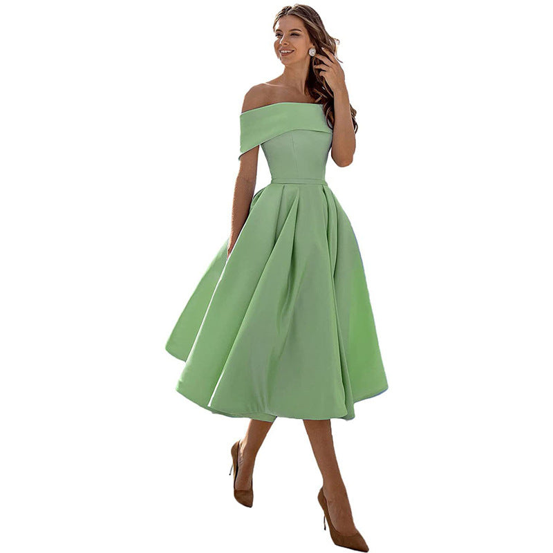 Robe de soirée en satin sans bretelles - Tendance et élégante - Projet Paris - Parfaite pour les fêtes