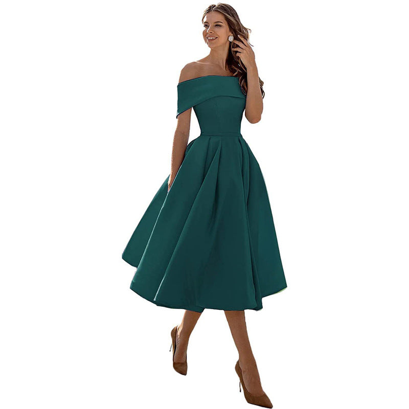 Robe de soirée en satin sans bretelles - Tendance et élégante - Projet Paris - Parfaite pour les fêtes