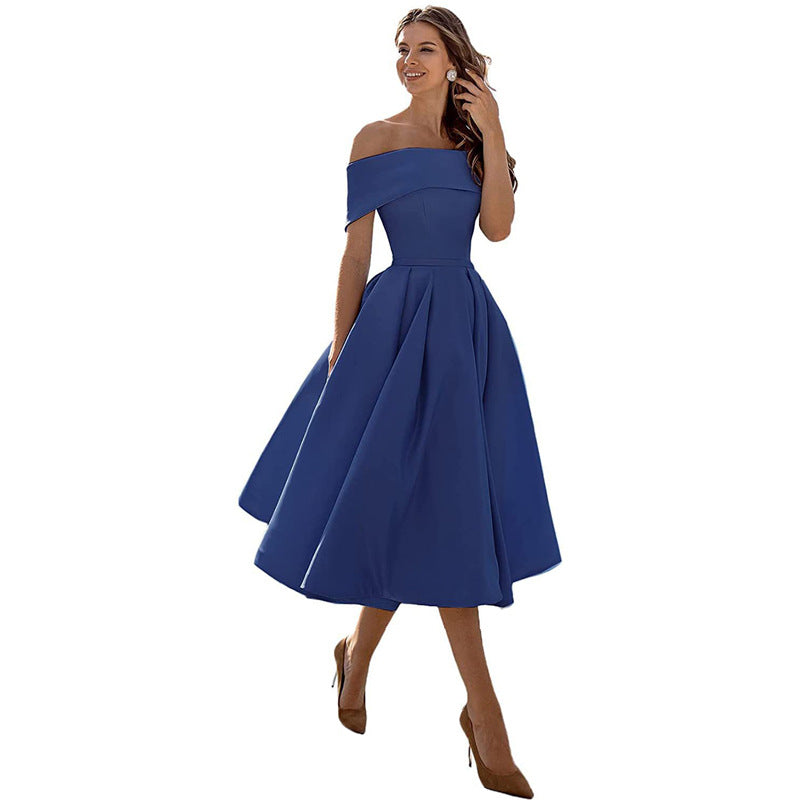 Robe de soirée en satin sans bretelles - Tendance et élégante - Projet Paris - Parfaite pour les fêtes