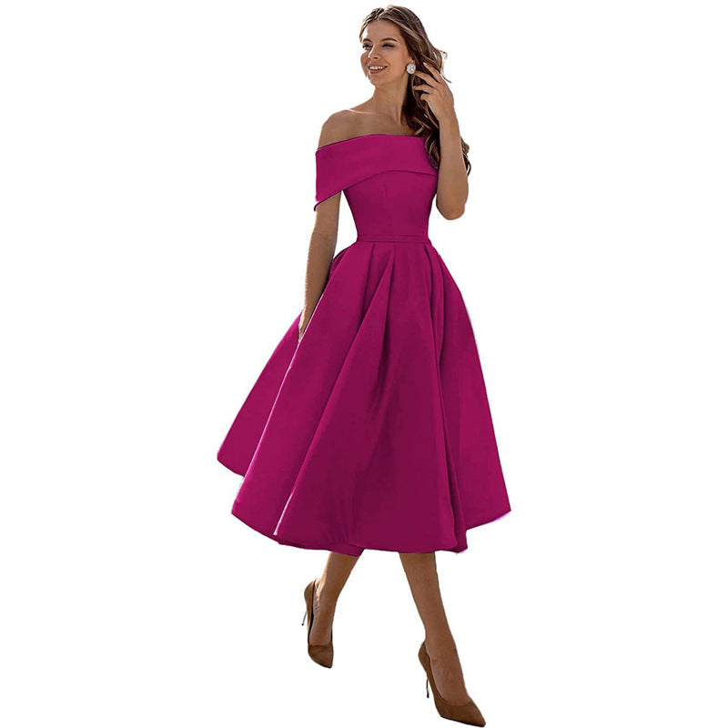 Robe de soirée en satin sans bretelles - Tendance et élégante - Projet Paris - Parfaite pour les fêtes