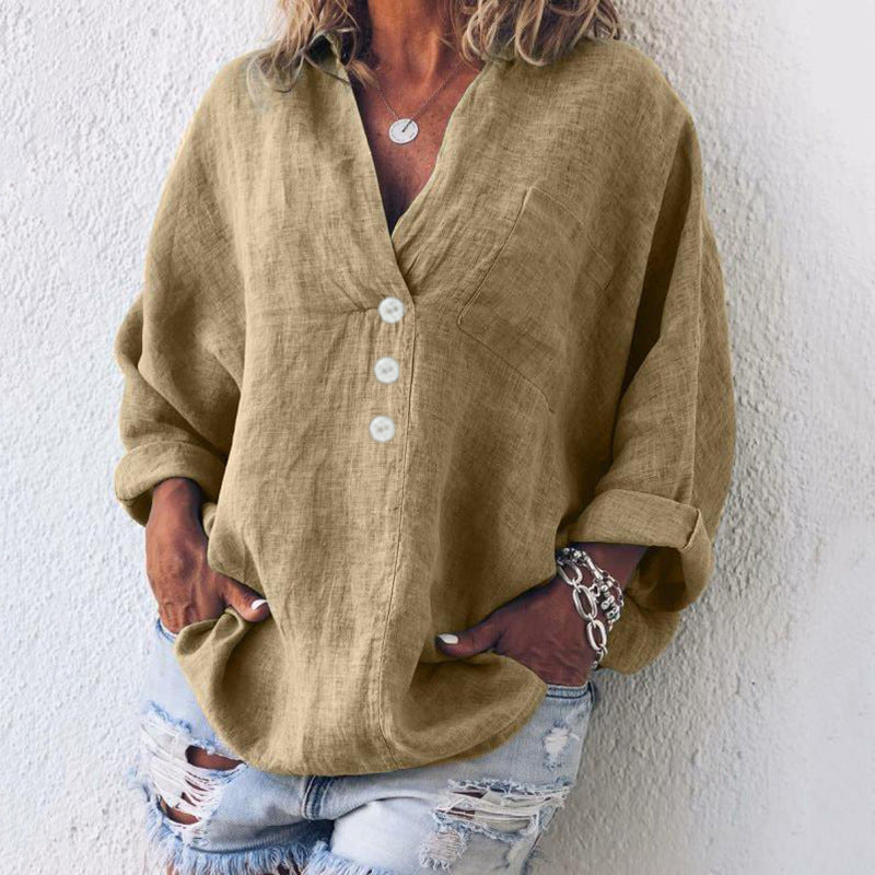 Grâce | Pull élégant en coton et lin