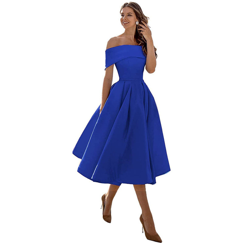Robe de soirée en satin sans bretelles - Tendance et élégante - Projet Paris - Parfaite pour les fêtes