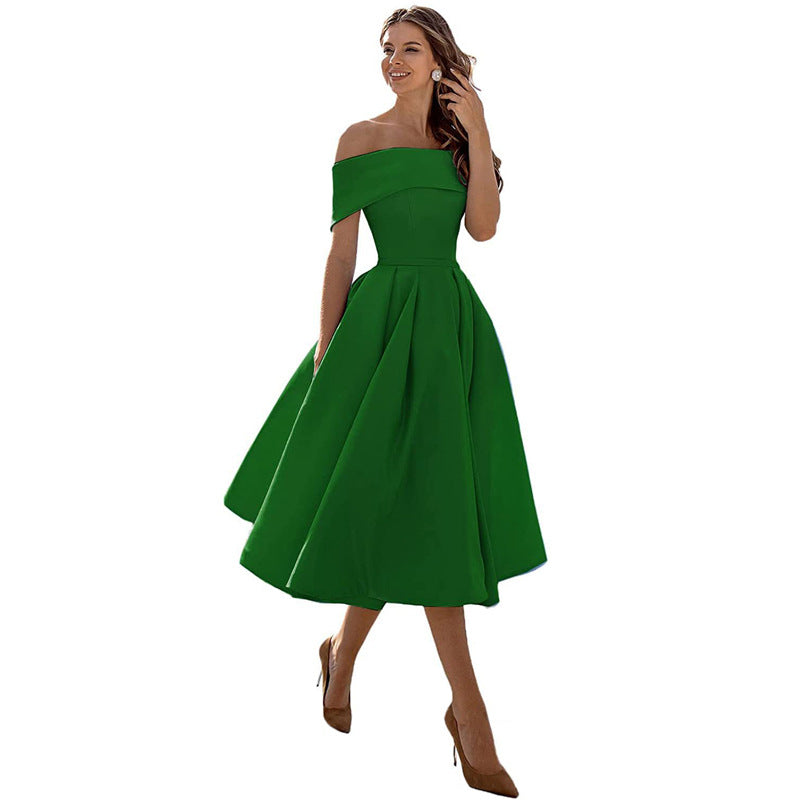 Robe de soirée en satin sans bretelles - Tendance et élégante - Projet Paris - Parfaite pour les fêtes