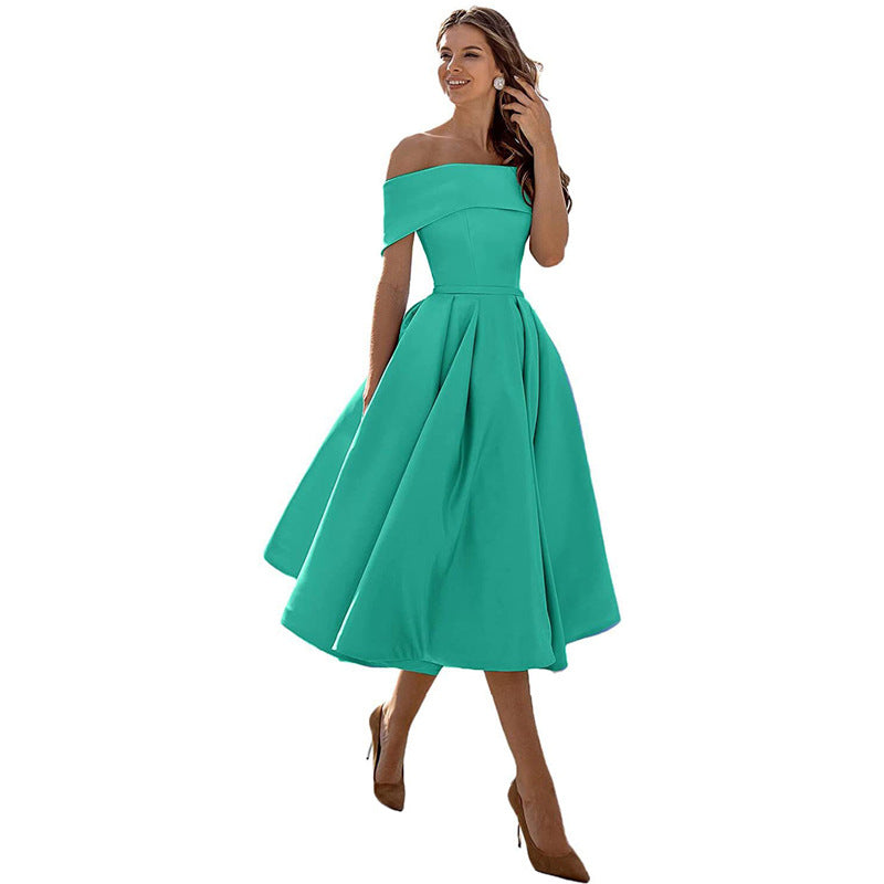 Robe de soirée en satin sans bretelles - Tendance et élégante - Projet Paris - Parfaite pour les fêtes