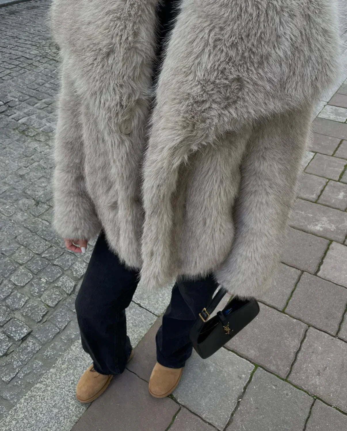 Manteau d'hiver chaud et élégant