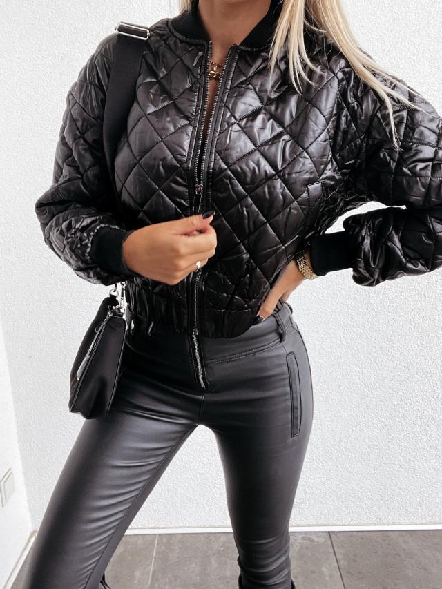 Veste courte matelassée pour femmes