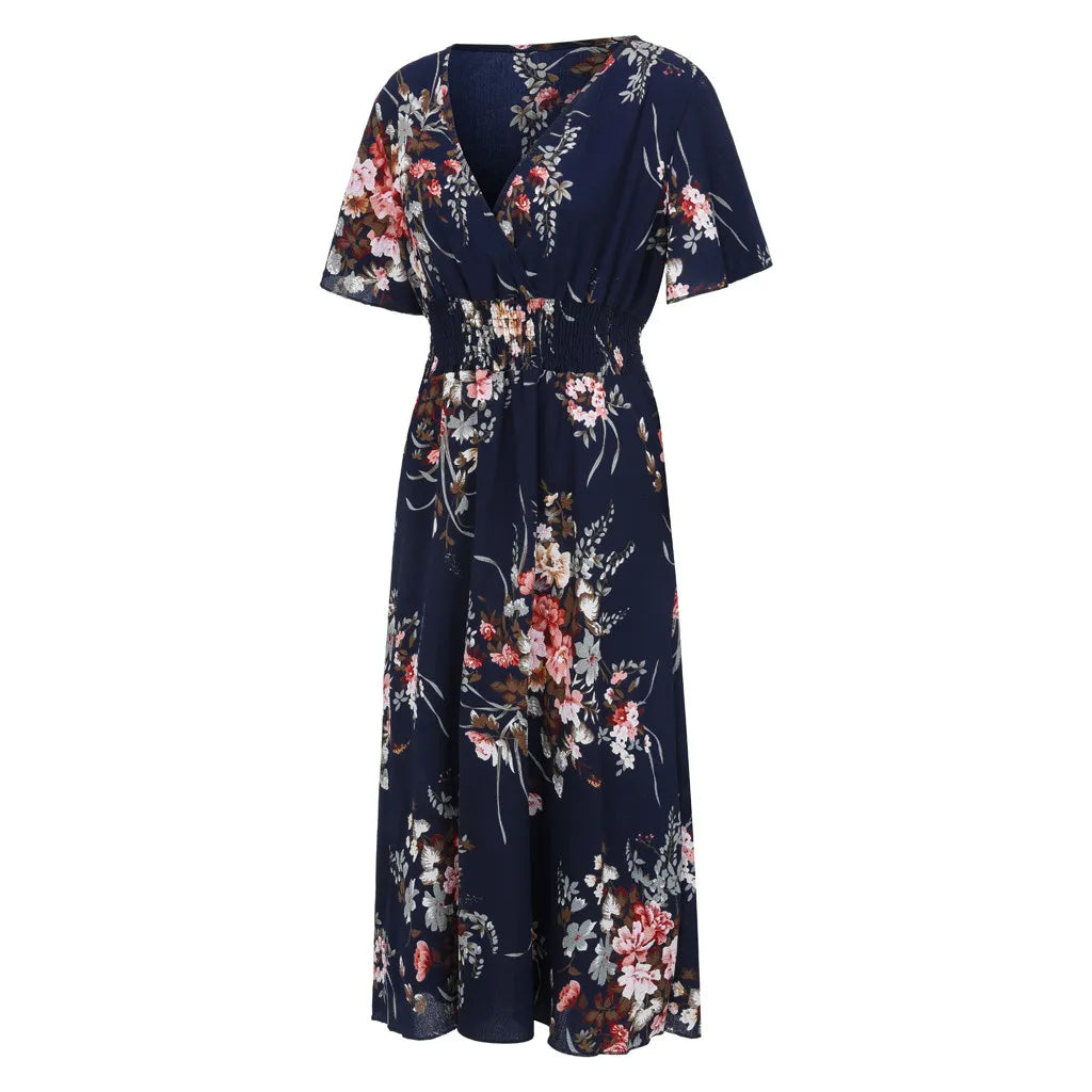Robe en chiffon à fleurs - grande taille - Projet Paris - Légère et élégante