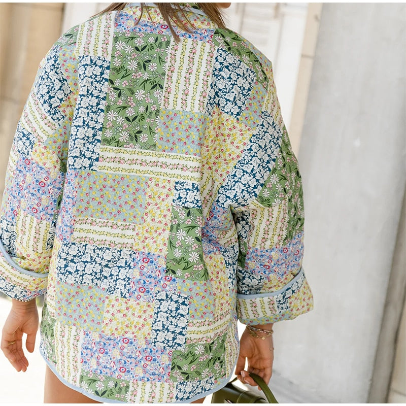Beatriz - veste matelassée en patchwork décontractée