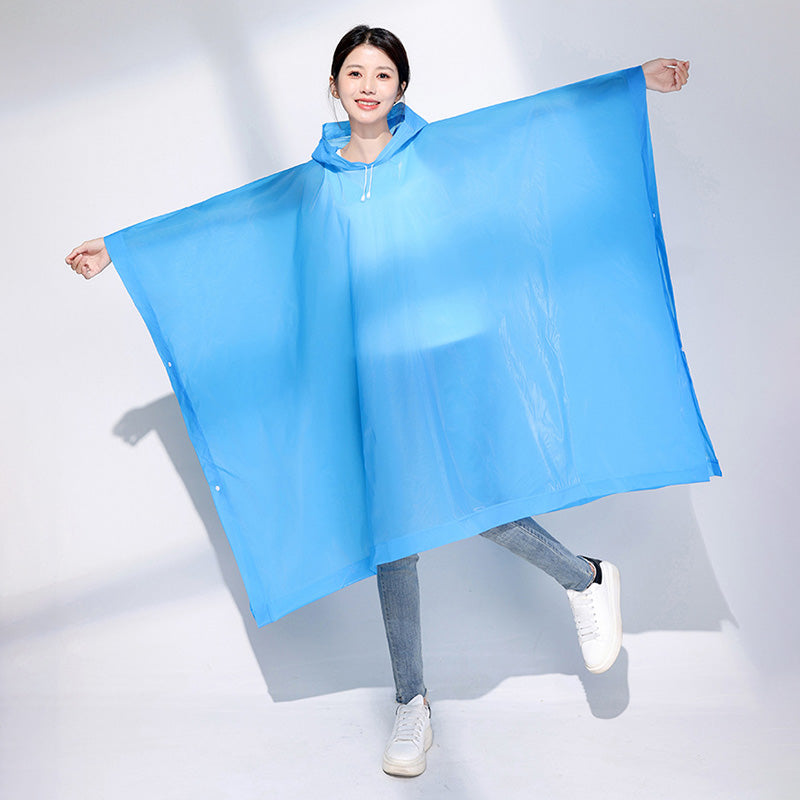 Poncho de pluie léger à capuche