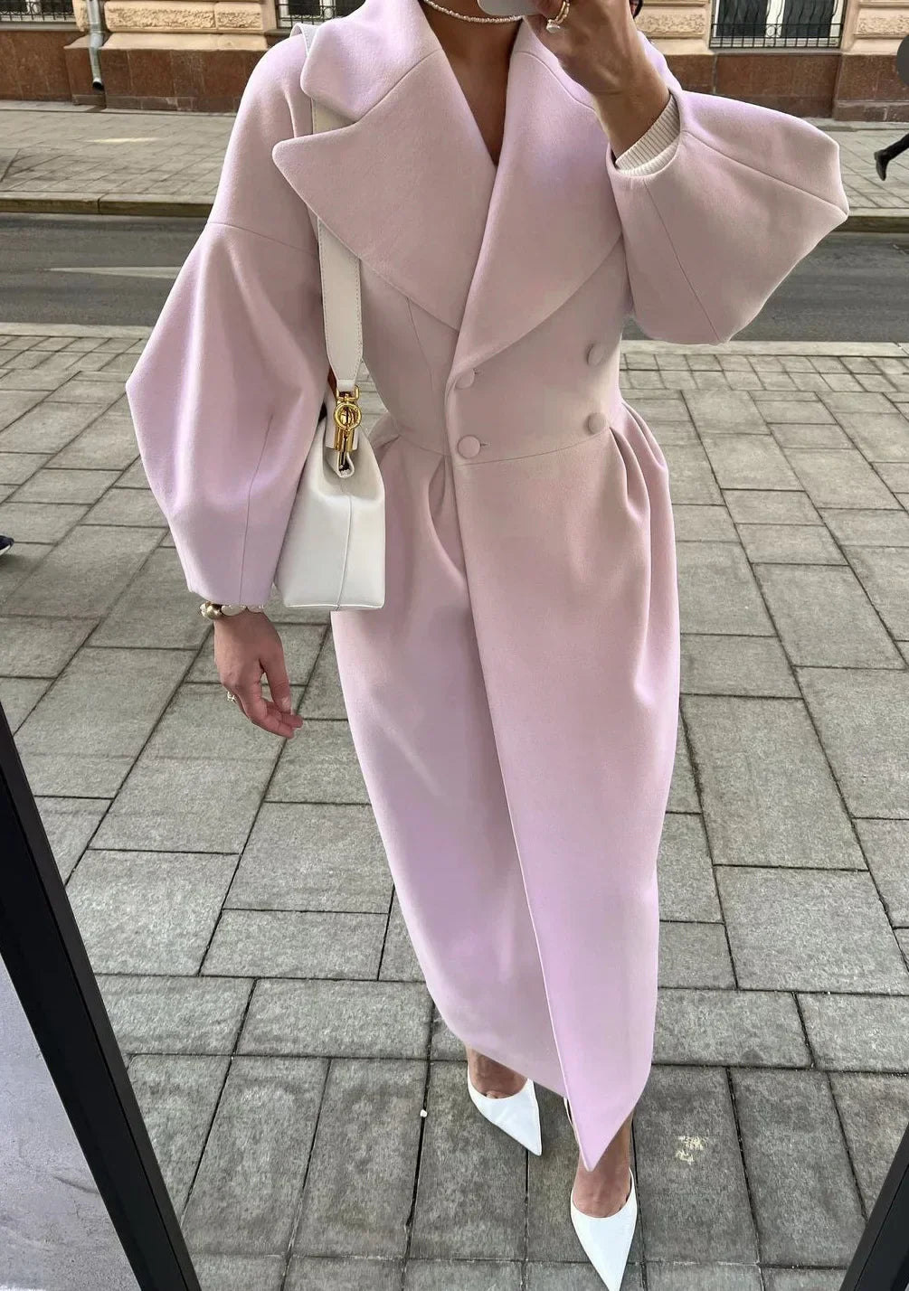 Ruthie – Élégant manteau d'hiver réversible