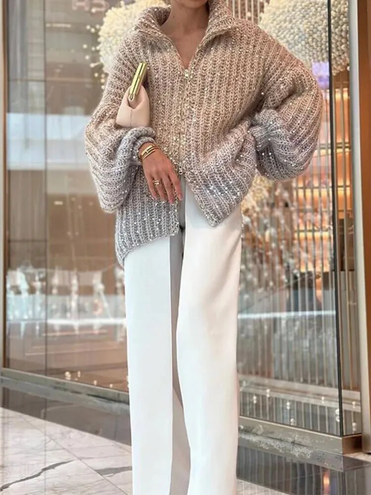 Alix - Pull à paillettes élégant et confortable