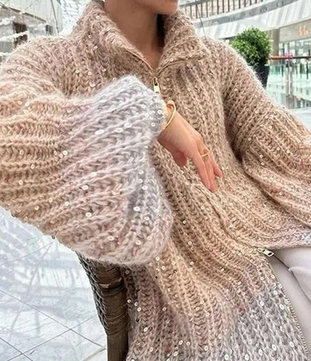Alix - Pull à paillettes élégant et confortable