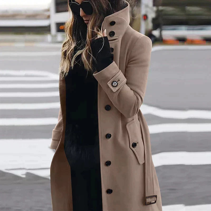 Sunshine - Trench-coat en laine pour femme