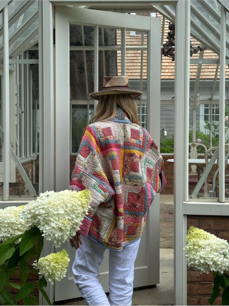 Beatriz - veste matelassée en patchwork décontractée