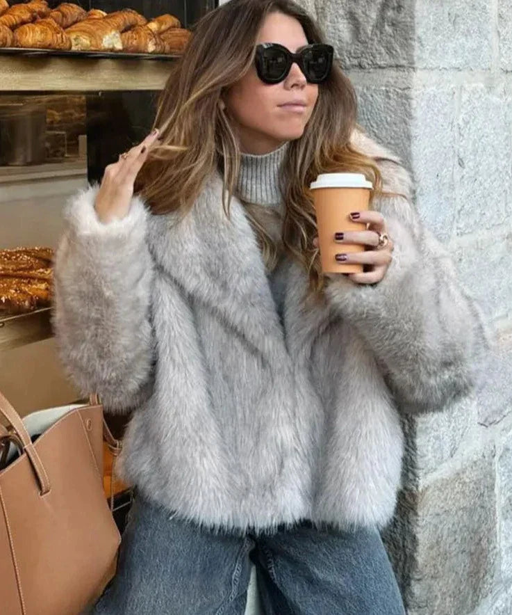 Emiliana - Manteau de fourrure streetwear stylé