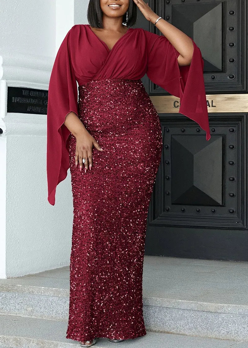Robe midi élégante - Grande taille - Projet Paris - Parfaite pour les banquets - Confort chic
