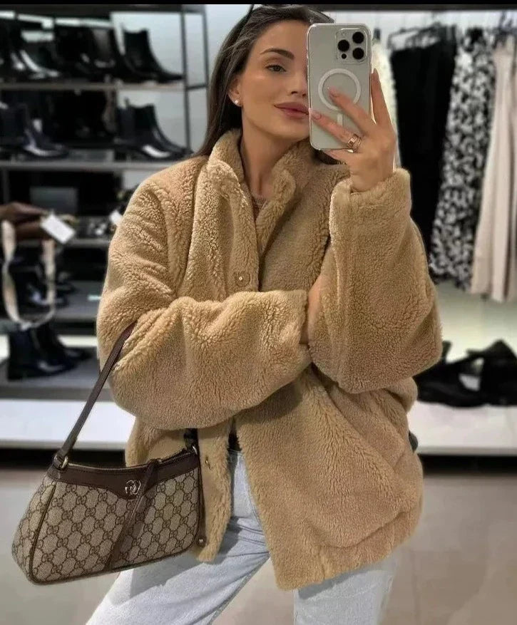 Amber - Veste Vintage Teddy