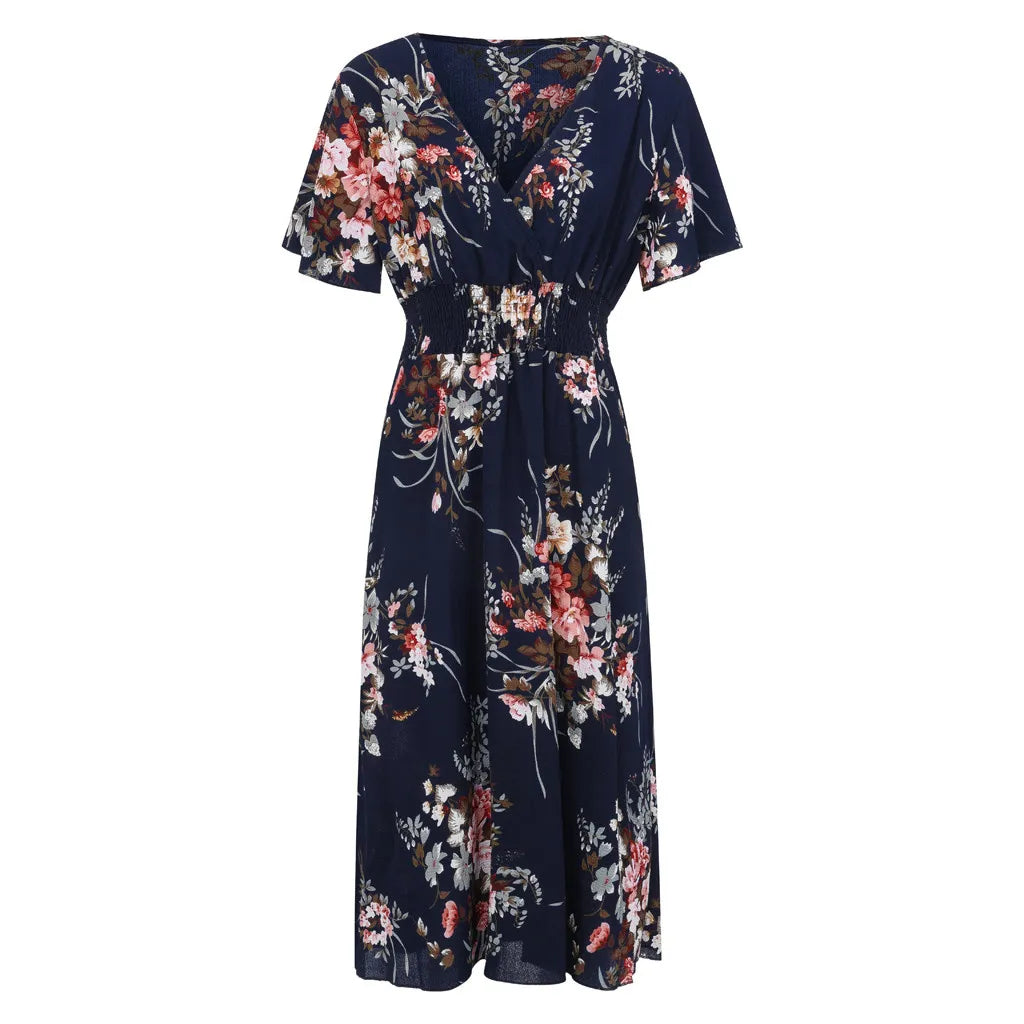 Robe en chiffon à fleurs - grande taille - Projet Paris - Légère et élégante