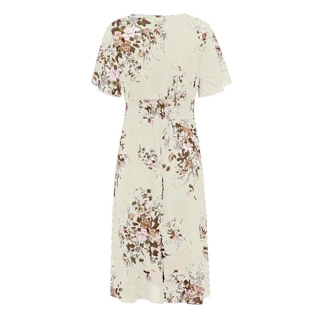 Robe en chiffon à fleurs - grande taille - Projet Paris - Légère et élégante