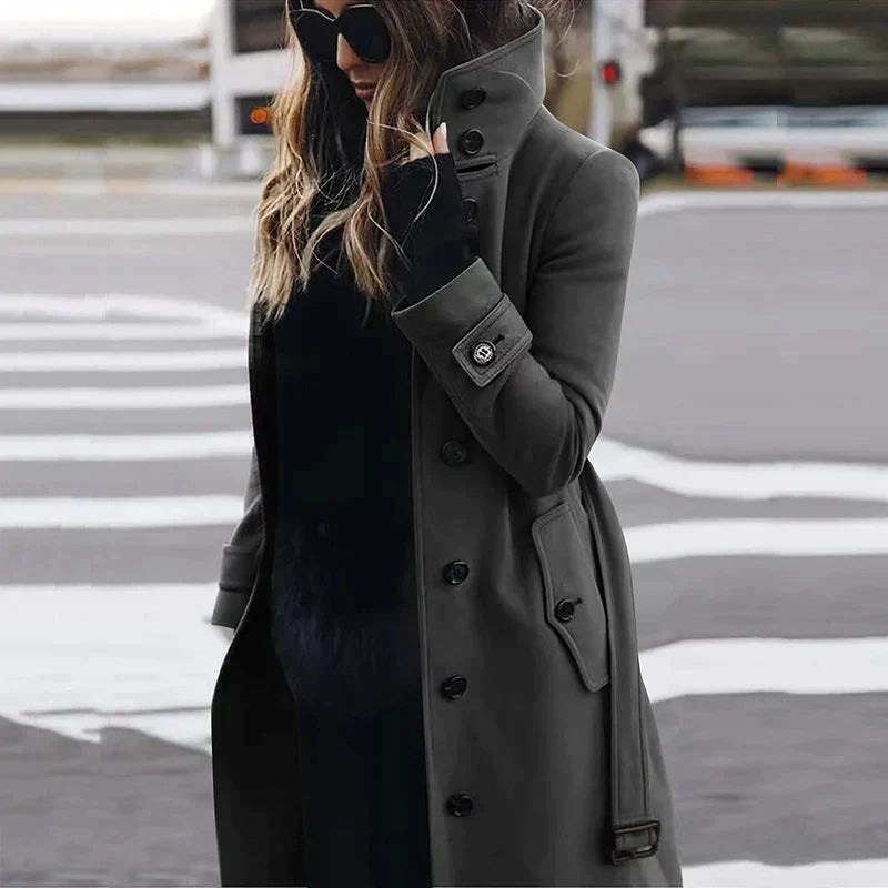 Sunshine - Trench-coat en laine pour femme