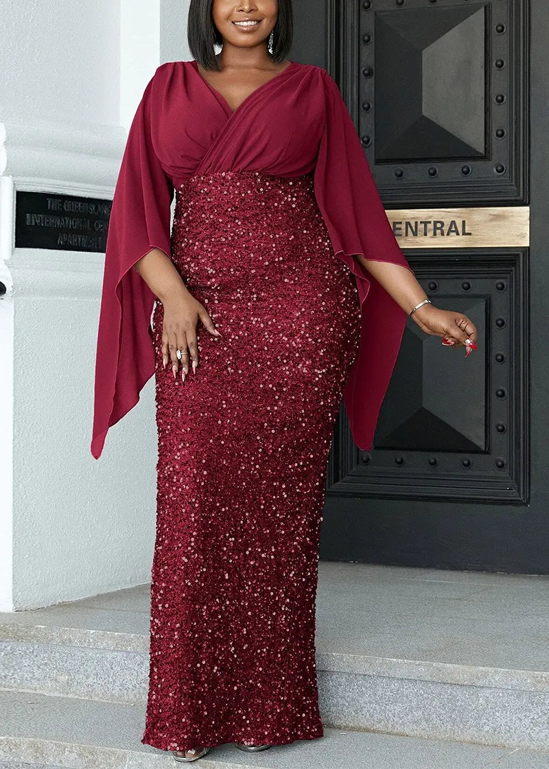 Robe midi élégante - Grande taille - Projet Paris - Parfaite pour les banquets - Confort chic