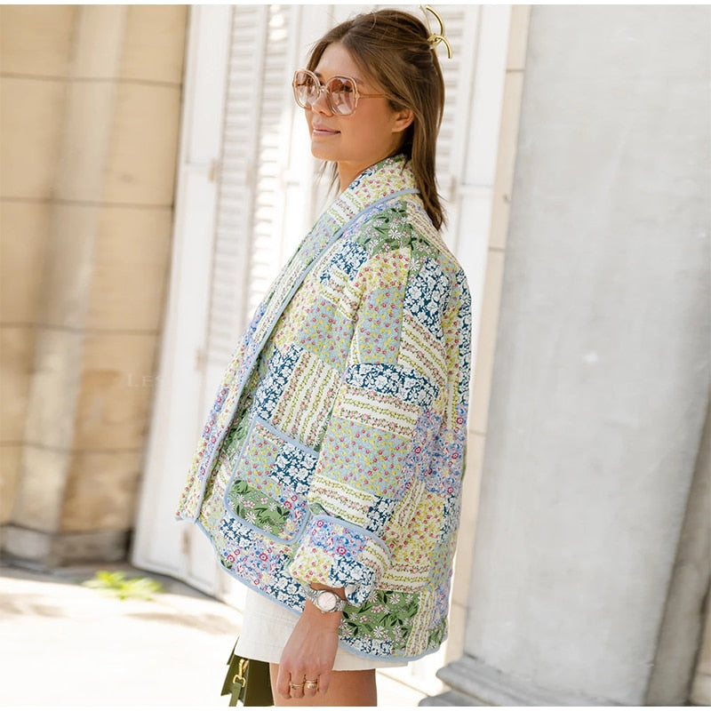 Beatriz - veste matelassée en patchwork décontractée
