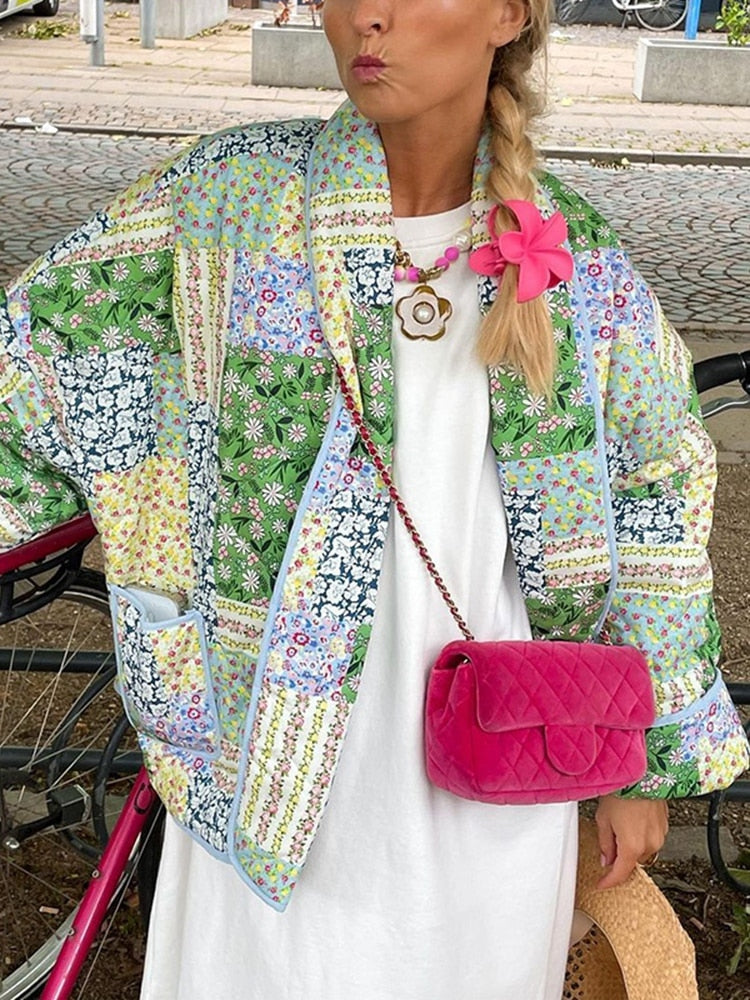 Beatriz - veste matelassée en patchwork décontractée