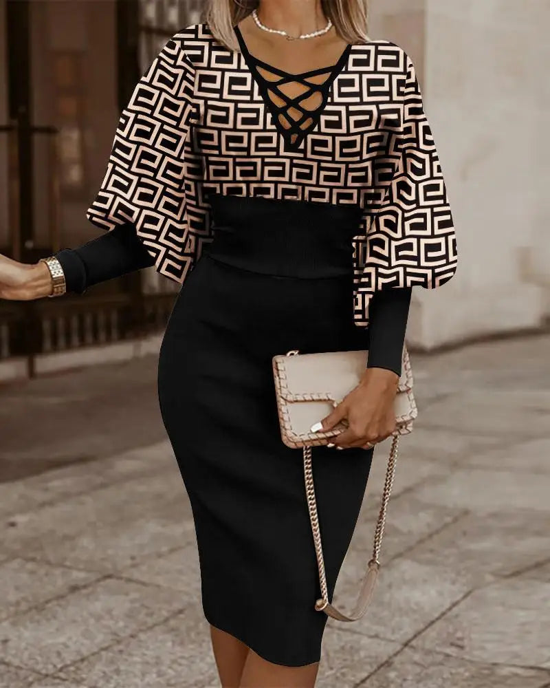 Robe midi élégante pour femmes - Projet Paris - Chic et intemporelle - Un choix parfait pour chaque occasion