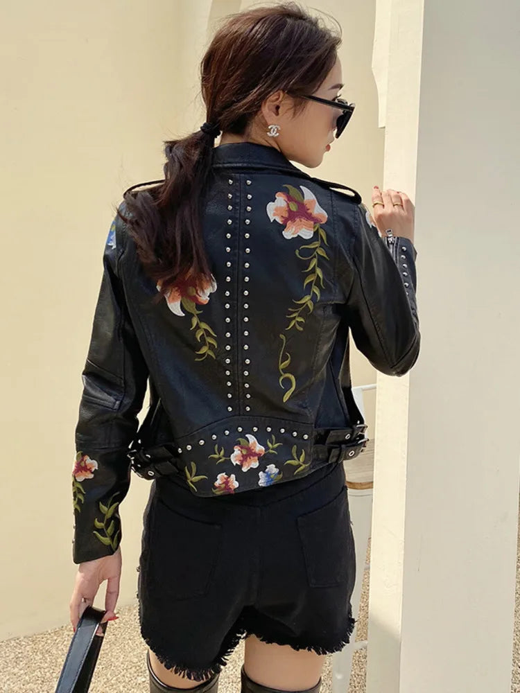 Syndra - élégante veste streetwear brodée