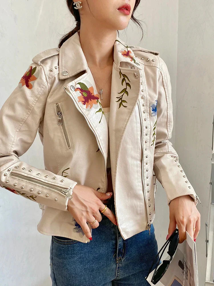 Syndra - élégante veste streetwear brodée