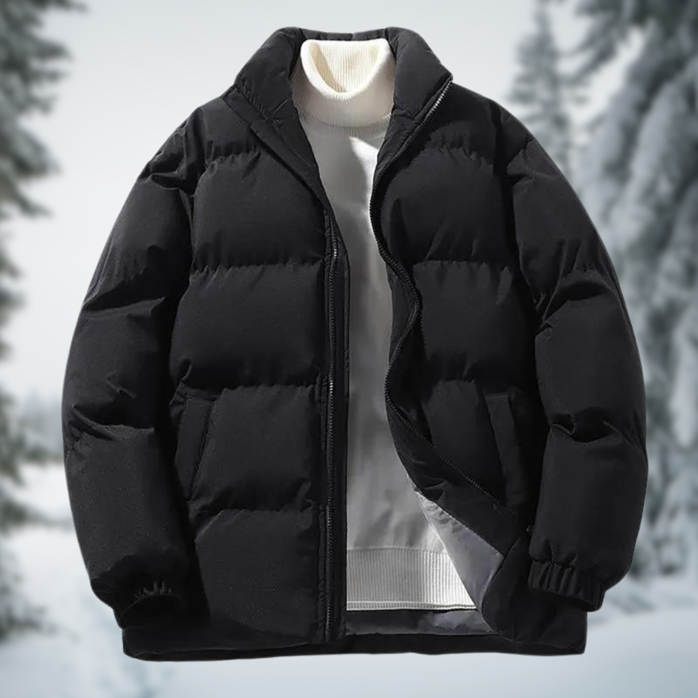 Brigo | Veste d'Hiver Matelassée avec Fermeture Éclair - Homme