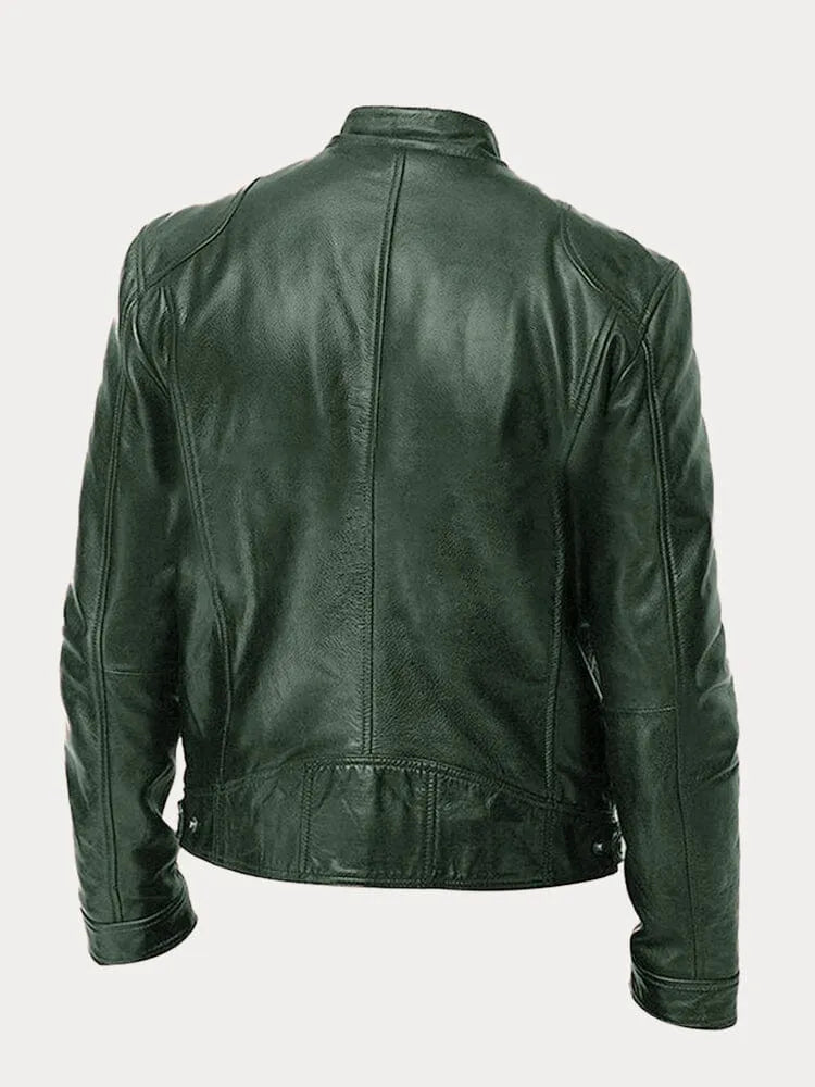 David – Veste en cuir décontractée