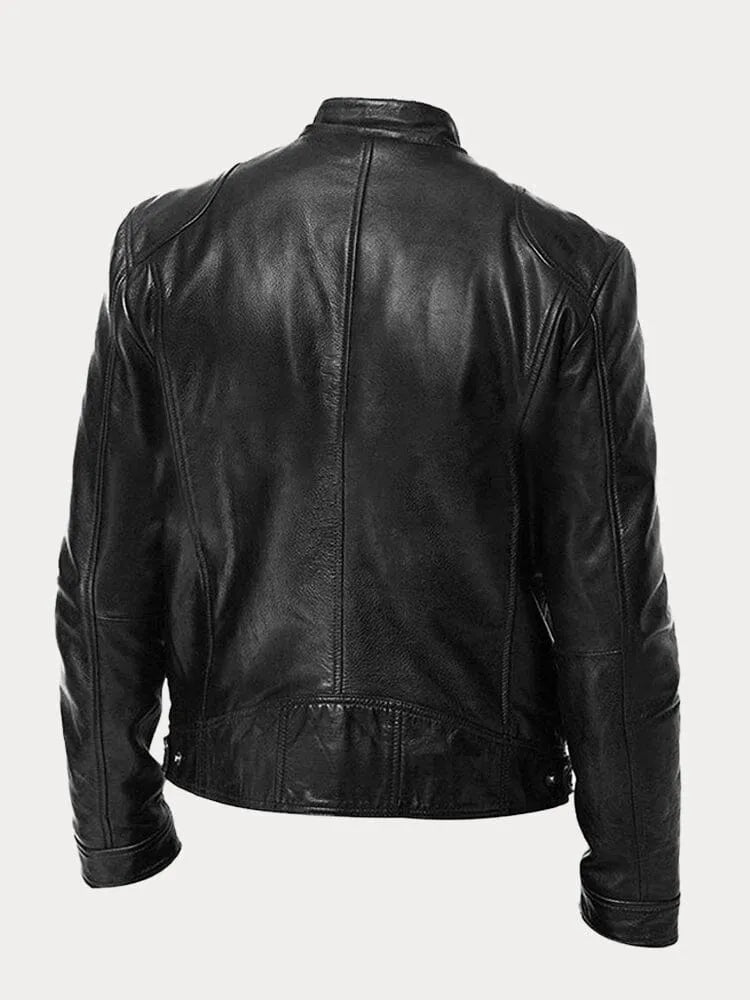 David – Veste en cuir décontractée