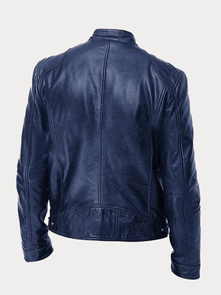 David – Veste en cuir décontractée