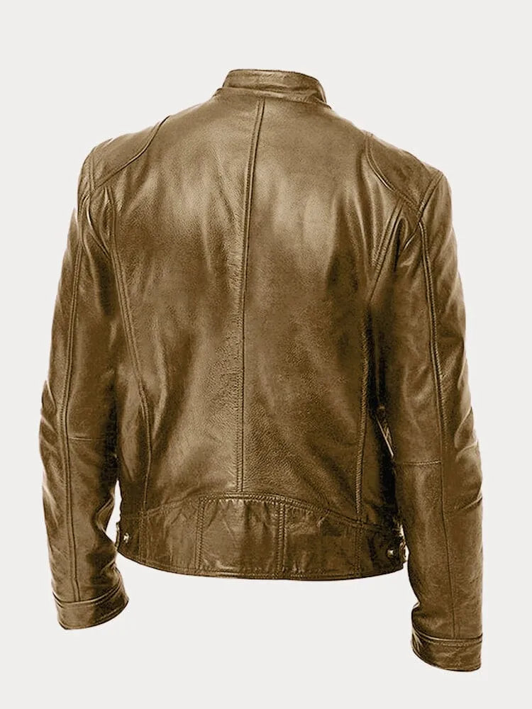 David – Veste en cuir décontractée